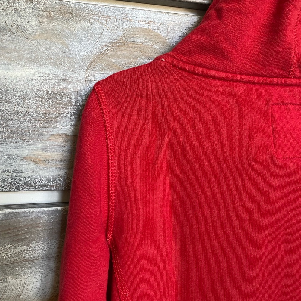 AE Red Hoodie w Distressed Edging - Picture 6 of 6